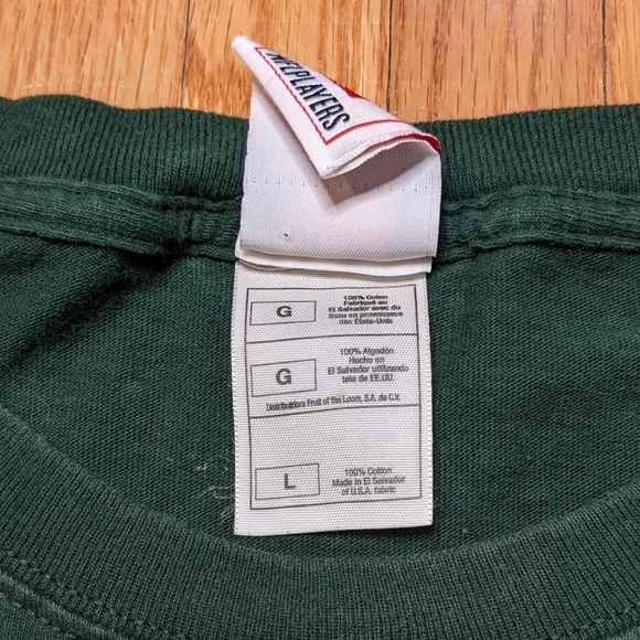 NFL Brett Farve Quarterback Record Shirt Green Bay Packers Large Men's Football - Picture 8 of 13